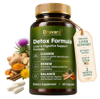 Druvara Detox Formula product artwork