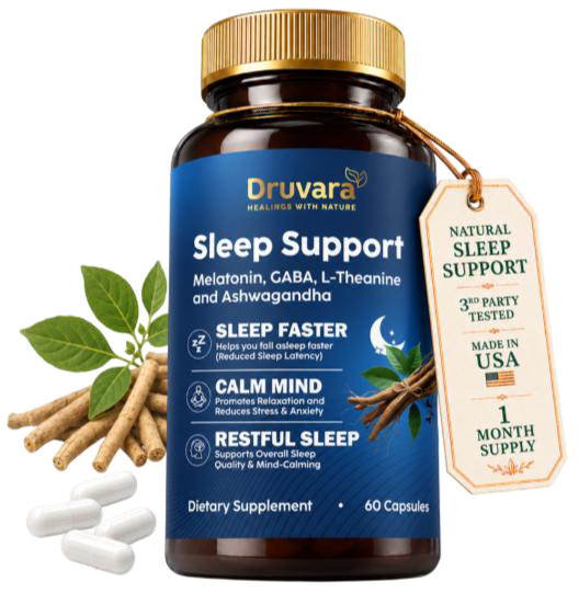 Druvara Sleep Support product artwork